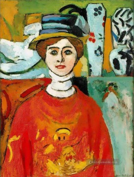  abstrakt - Das Mädchen mit den grünen Augen 1908 abstrakter Fauvismus Henri Matisse